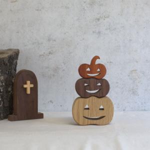かぼちゃ 3段 オブジェ ハロウィン|ジャック...の詳細画像1