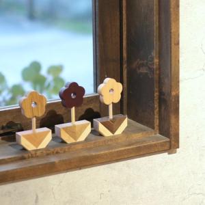 お花のオブジェ|全9種類 花 置物 木製 飾り...の詳細画像1