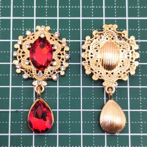 【K-207】ゴールド ドロップストーン ハン...の詳細画像2