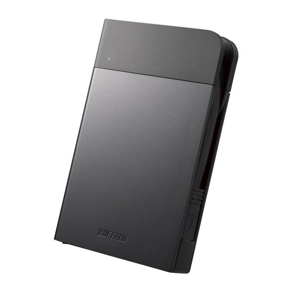 BUFFALO USB3.1(Gen1)対応 耐衝撃ポータブルHDD 1TBブラック HD-PZF1...
