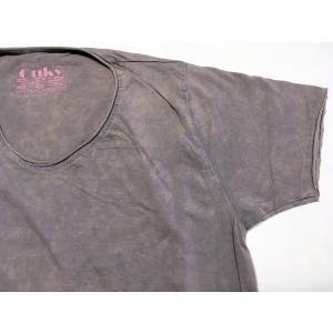 OUKY オーキー Tシャツ VINTAGE WASHED ヴィンテージ加工 コットン100% グレイッシュピンク｜heart-in