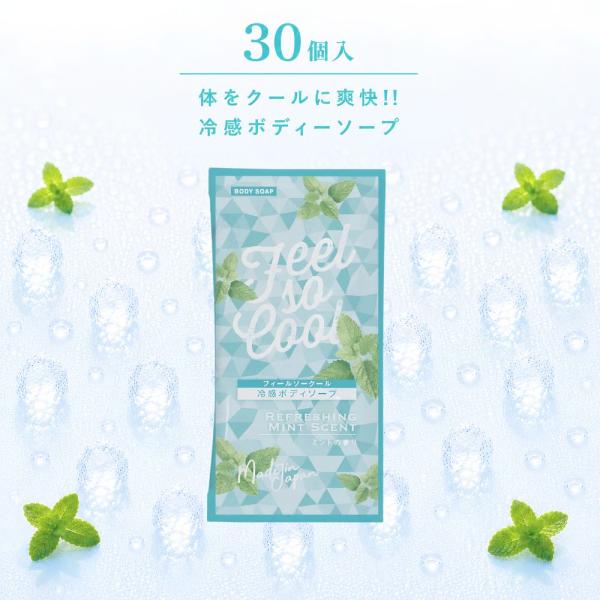 冷感 クール ボディソープ フィールソークール 12mL 30個セット ミントの香り 汗 におい す...