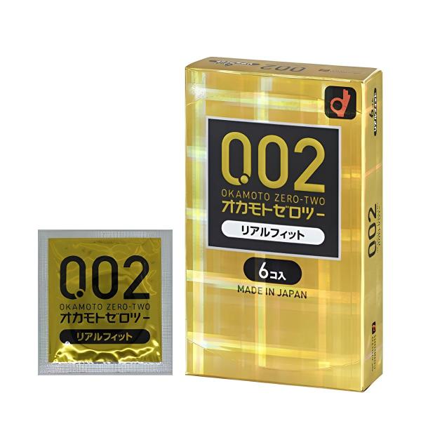 コンドーム オカモト 0.02 ゼロツー 002 リアルフィット 6個入 水系ポリウレタン OKAM...