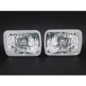 ヘッドライト(２灯)角型　ＲＸ−７　ＦＣ３Ｓ(高性能ＬＥＤポジション付き)左右２個セット