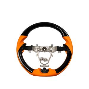 コンビネーションステアリンググロス【ウォールナットレッドステッチ