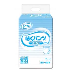 母の日 大人用紙おむつ リフレ 業務用 はくパンツ スリムタイプ M / 16589 20枚 大人用 介護 おむつ 紙オムツ【返品不可】 / 801018｜heartcare