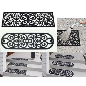 北欧風おしゃれな屋外用階段マット