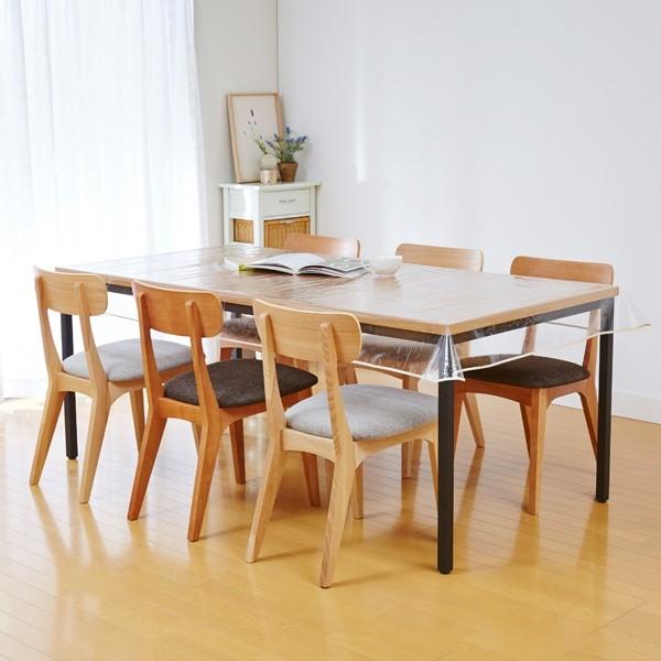 汚れ防止透明テーブルカバー 120×200cm テーブル保護マット テーブルクロス 汚れ防止 テーブ...