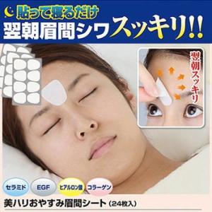 おやすみ眉間シート 24枚入り×2個セット 眉間シート 部分用シート フェイスシート ポイントパック...