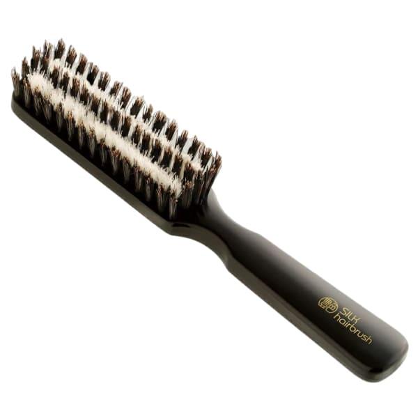 艶シルクのヘアブラシ ヘアブラシ くし ブラシ 髪の毛 ヘアーブラシ 櫛 天然 シルク 絹 豚毛 ブ...