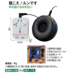 聴こえ♪ルンです 集音器 片耳 スピーカー 集...の詳細画像1