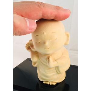 願い叶え 嬉聞耳地蔵尊 開運 檜一杢彫り お地蔵様 仏像 木彫 彫刻 幸運 福運 檜 一杢彫り 仏像...