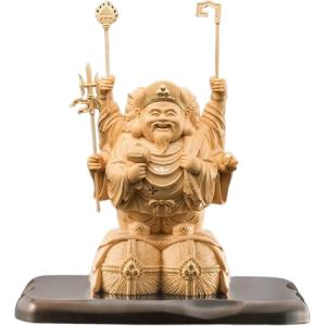 神木屋久杉 七福神 No.1199 屋久杉 置物 縁起物 木彫り 彫刻 大黒天