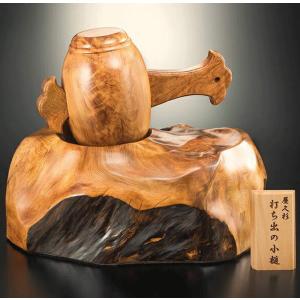 檜一木彫り だんだん福助 開運 置物 玄関 リビング 福助人形 おじぎ