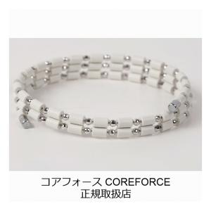 コアフォースループ ホワイト K14WG 50cm コアフォース COREFORCE ネックレス ゴルフ用品 スイング 飛距離 ブレスレット