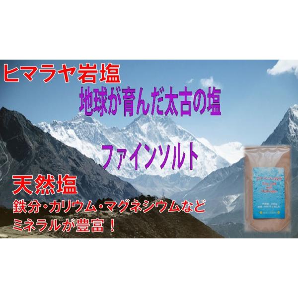 ヒマラヤ岩塩 (ファインソルト) 200ｇ×2個　ピンク パウダー　ミネラルを豊富に含んだ硫黄の香り...