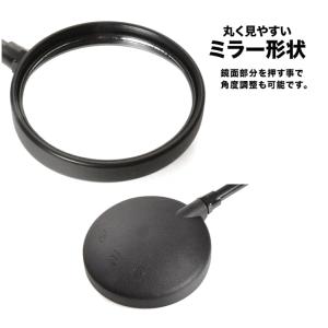 バイク 丸型ミラー Z2タイプ ブラック M1...の詳細画像2