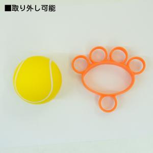 リハビリボール シリコン 黄 硬め 中級 トレ...の詳細画像5