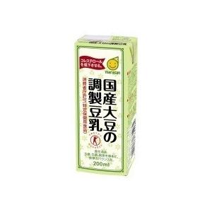 マルサン　国産大豆の調整豆乳　200ml×24本「常温保存可能」