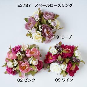 【造花】ヌーベルローズリング E3787【カントリー/country】造花のミニリース
