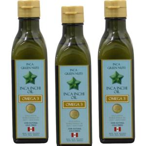 アルコイリス インカグリーンナッツ・インカインチオイル 180g × 3本セット α-リノレン酸 オメガ3 無添加 未精製 コールドプレス 農薬未使用