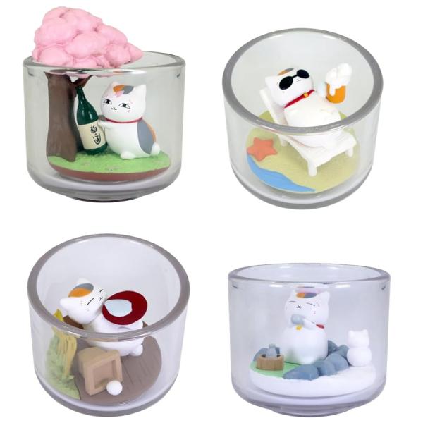 タカラトミーアーツ 夏目友人帳 ニャンコ先生 四季折々てらりうむ × 全4種セット フルコンプ ガチ...