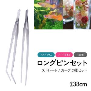 ピンセット ロング 38cm 2本 セット ステンレス ハーバリウム