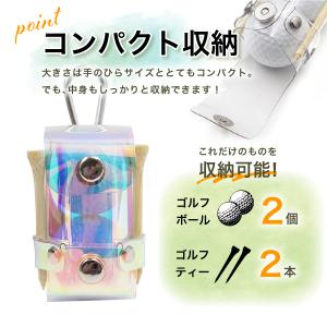 ゴルフボールケース 2個 収納 軽量 防水 テ...の詳細画像2