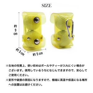 ゴルフボールケース 2個 収納 軽量 防水 テ...の詳細画像5