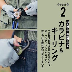 リールキーホルダー カラビナ キーリール キー...の詳細画像3