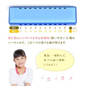 ハーモニカ 子供 初心者 10穴 C調 収納ケ...の詳細画像3