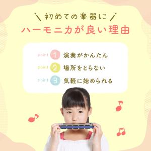 ハーモニカ 子供 初心者 10穴 C調 収納ケ...の詳細画像4