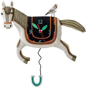 Allen Designs アレン・デザイン　馬の振り子時計　Woah Horsey Horse Clock　Michelle Allenデザイン｜heartlandtrading