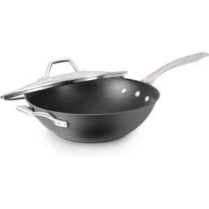 Calphalon カルファロン　30cmノンスティック中華鍋　WOK フタ付き　Hard-Anodized シリーズ｜heartlandtrading