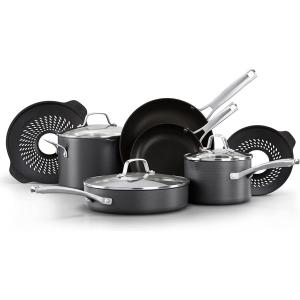 Calphalon カルファロン　AquaShieldノンスティック 吹きこぼれしないNo-Boil-Overインサート付クックウェアー7点セット　Classic Nonstick シリーズ｜heartlandtrading