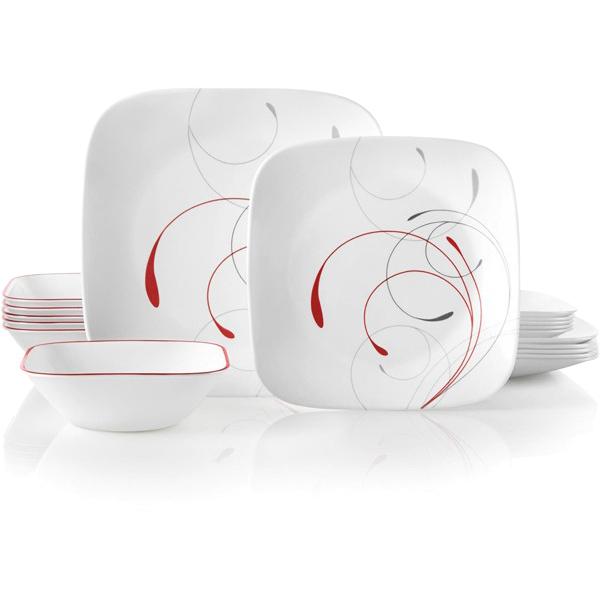 Corelle コレール　ディナーウェアー18点セット　Splendor 　四角いお皿