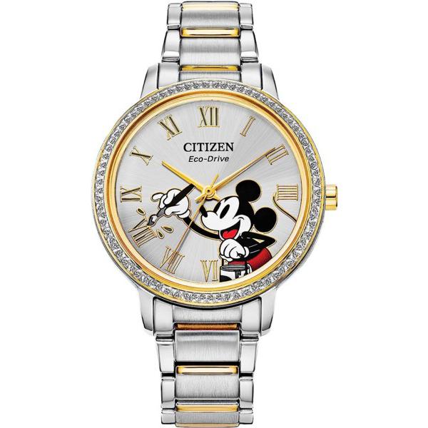 シチズン Eco-Drive　ミニー・マウス女性用腕時計　（シルバー）　Disney 海外限定逆輸入...