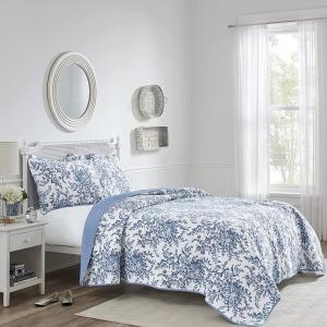 LAURA ASHLEY（ローラアシュレイ） ベッドカバー ピロカバー 3点セット