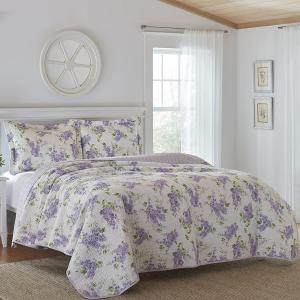 LAURA ASHLEY（ローラアシュレイ） ベッドカバー ピロカバー 3点セット