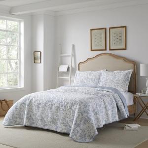 LAURA ASHLEY（ローラアシュレイ） ベッドカバー ピロカバー 3点セット