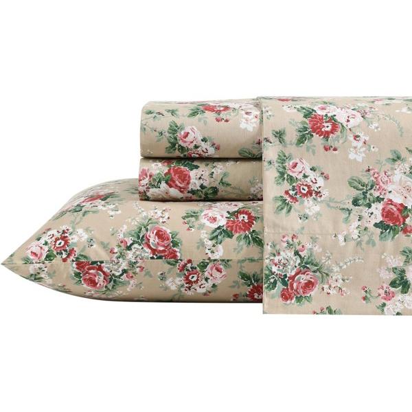 【クイーン】　Laura Ashley ローラ アシュレイ　Ashfield シーツ・セット　（ベー...