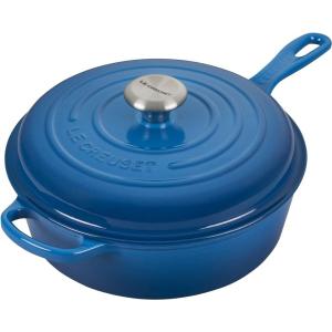 Le Creuset ル・クルーゼ　 26cmカサドゥ　3.5リットル深型フライパン　(マルセイユブルー） 3.75QT｜heartlandtrading