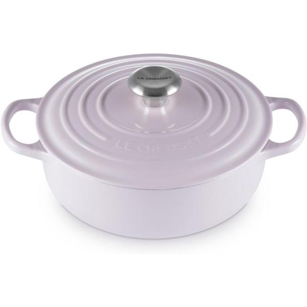 Le Creuset ル・クルーゼ　 24cmソートゥーズ 浅型両手鍋　（ピンクエシャロット）　3....