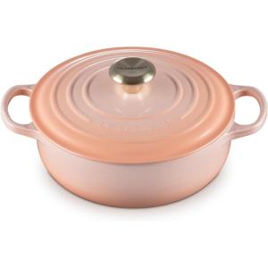 Le Creuset ル・クルーゼ　 24cmソートゥーズ 浅型両手鍋　（ペッシュ）　3.5QT｜heartlandtrading