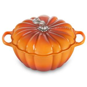 Le Creuset ル・クルーゼ　 パンプキン・ココット　(パーシモン） 4QT｜heartlandtrading