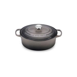 Le Creuset ル・クルーゼ　 23cm ココット・オーバル (オイスターグレー） 2.75QT｜heartlandtrading