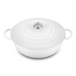 Le Creuset ル・クルーゼ　32cmシェフズ・オーブン　(ホワイト）　7.5QT｜heartlandtrading