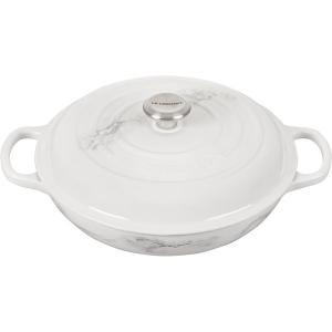 【限定品】　Le Creuset ル・クルーゼ　 ビュッフェ・キャセロール　30cm (マーブル） 3.5QT｜heartlandtrading