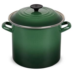 Le Creuset ル・クルーゼ　 ストックポット (アーティチョーク)　8QT　パスタを茹でたり用途色々　7.6リットルサイズ｜heartlandtrading