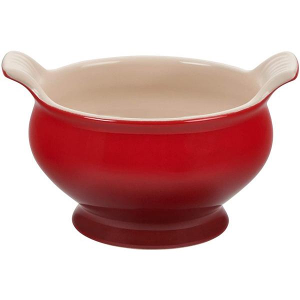 Le Creuset ル・クルーゼ　ヘリテージ・スープボウル　（チェリーレッド）